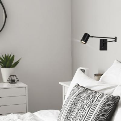 Aplique Romeo Metal Negro 1 X 50w Gu10 1